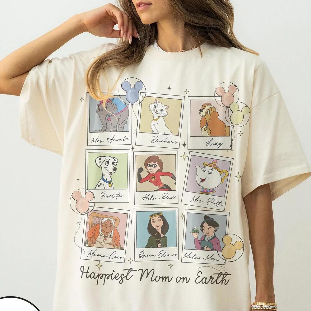 Retro Happiest Mom On Earth Shirts, Disney Polaroid Magical Mom t-shirt